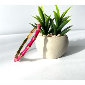 2/$25 Stella & Dot Fuchsia Julep Bamboo Bracelet